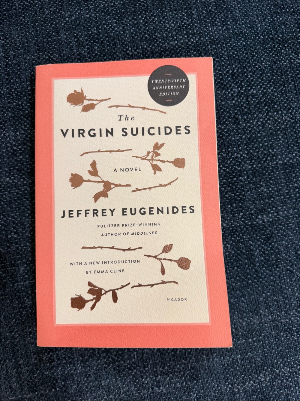The Virgin Suicides by Jeffrey Eugenides - Coral & Cream Cover